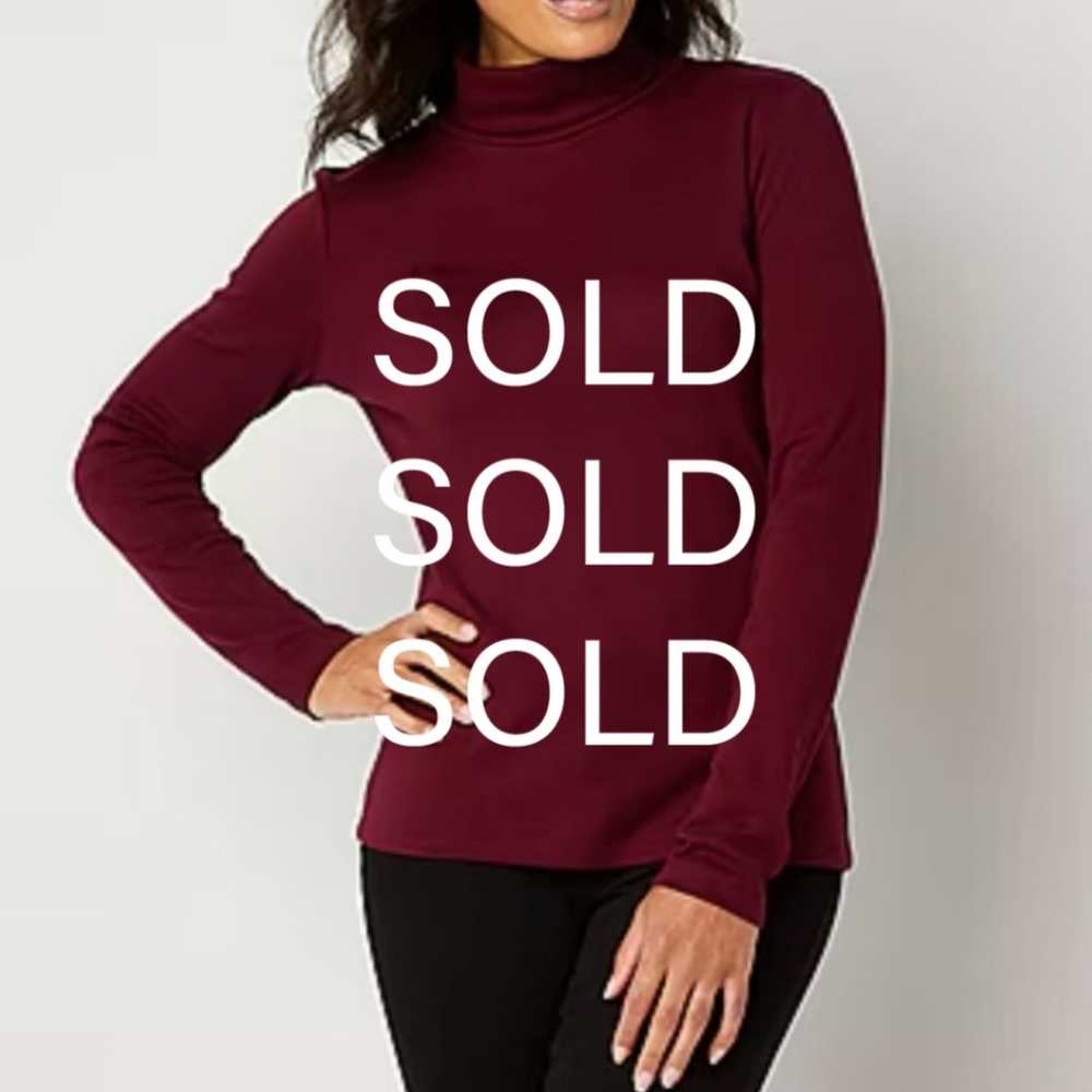 SOLD 🎉HP 2/$20 NWT St. John's Bay Women's Turtleneck - Picture 1 of 5